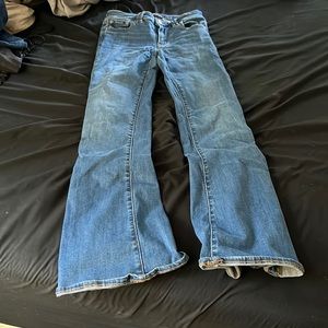 American eagle low rise, flare jeans size 0